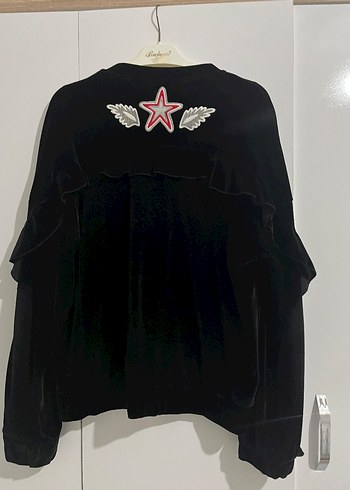 Siyah Nakışlı Püsküllü Kadın Ceket - Görsel 3