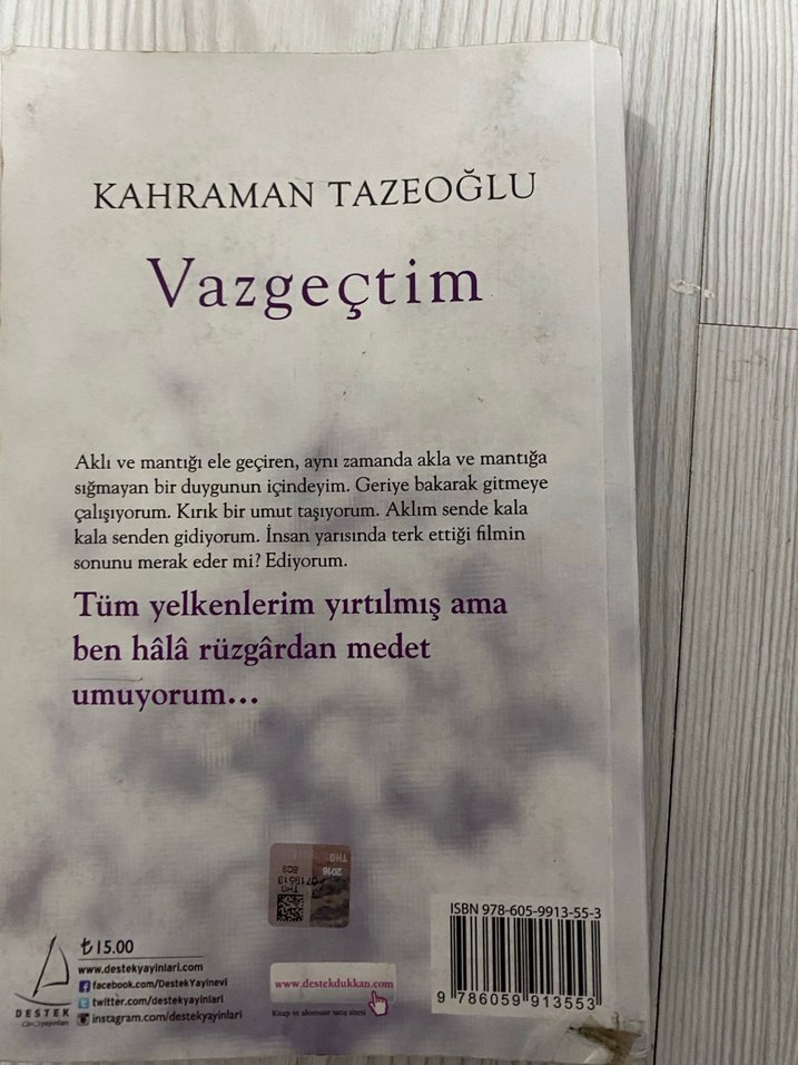 Vazgeçtim - Kahraman Tazeoğlu - Görsel 2
