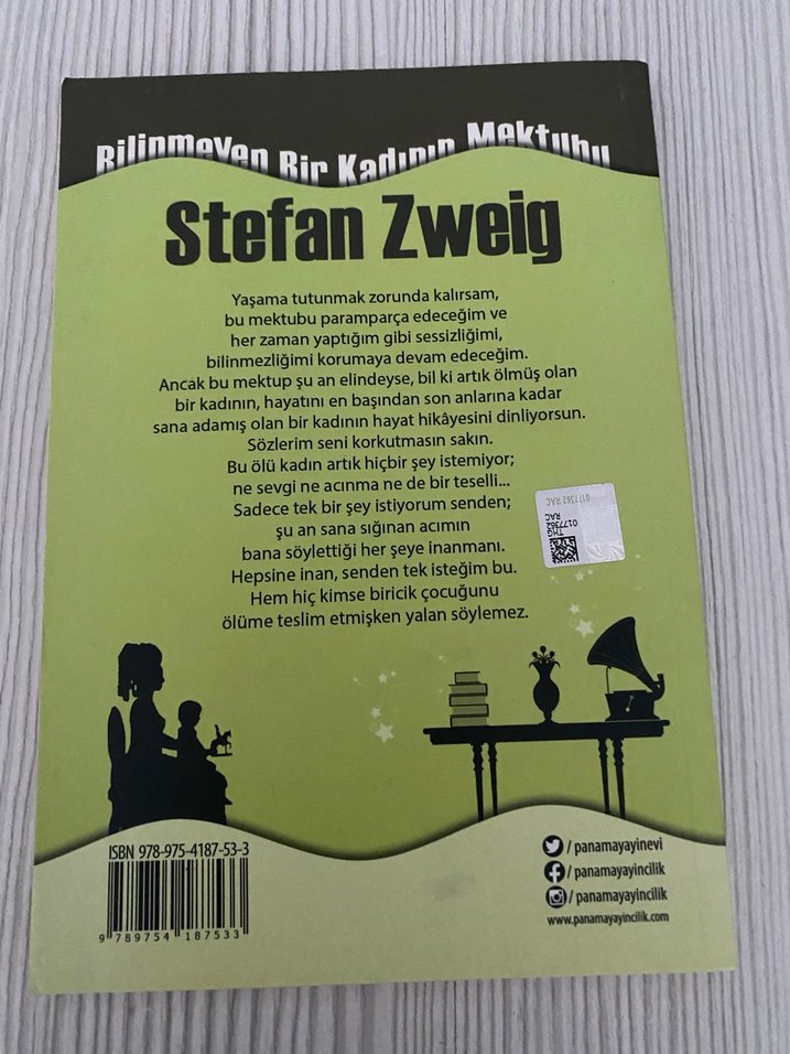 Bilinmeyen Bir Kadının Mektubu - Stefan Zweig - Görsel 2