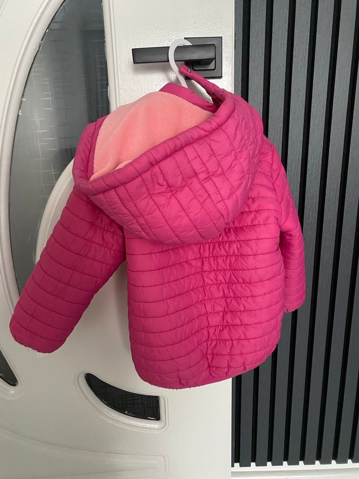 Kız Çocuk Pembe Fermuarlı Mont 3 yaş - Görsel 2