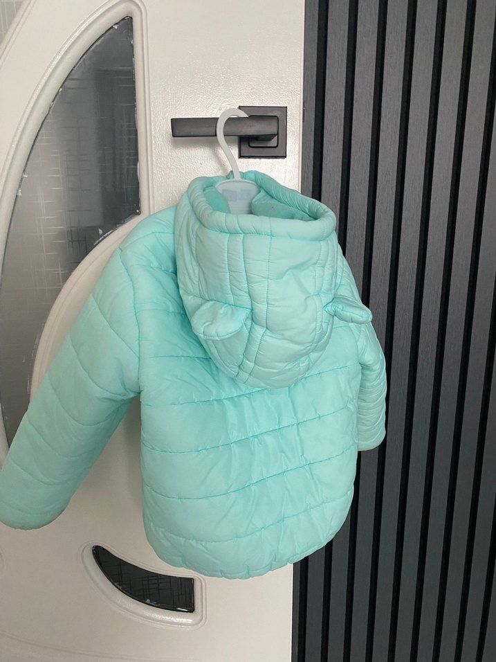 Kız Çocuk Mavi Fermuarlı Mont 3 yaş - Görsel 2