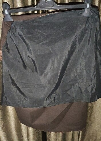 m Beden Vintage Şal Desen Kadife Kışlık Etek