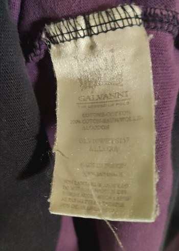 Uzun Kollu Mor Baskılı Erkek Polo Tişört - Görsel 6