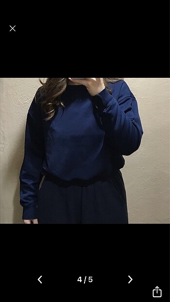 s Beden lacivert Renk Pull and bear sweat