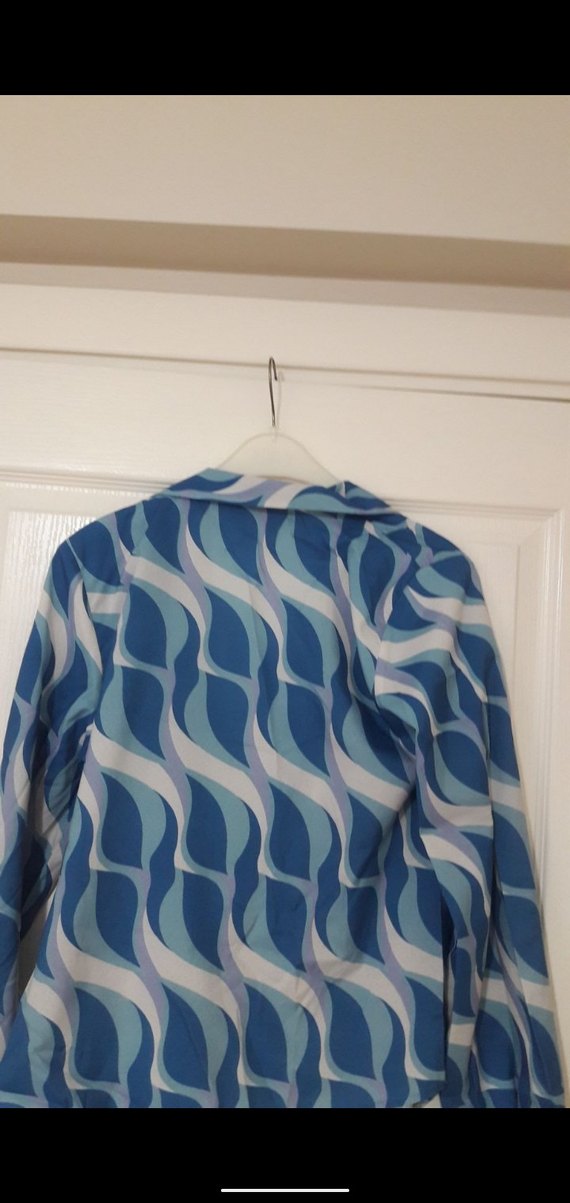 Mavi Bağlamalı Uzun Kollu Kadın Gömlek - Görsel 5