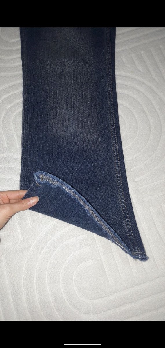 Lacivert Kadın Regular Fit Midi Kot Pantolon - Görsel 5