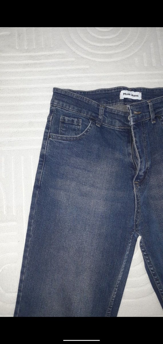 Lacivert Kadın Regular Fit Midi Kot Pantolon - Görsel 2