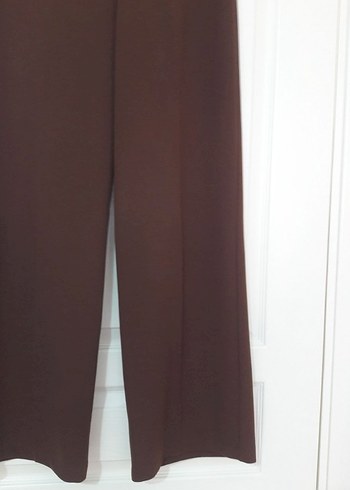 Kahverengi Kadın Kumaş Pantolon - Görsel 3