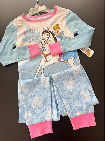 4 Yaş Beden turkuaz Renk Disney Pijama Takım