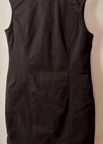 Siyah Kolsuz Midi jile  Elbise - Görsel 2