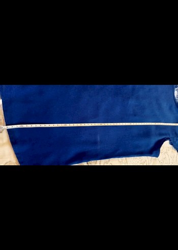 Dantel Detaylı Lacivert Kısa Kollu Bluz - Görsel 6