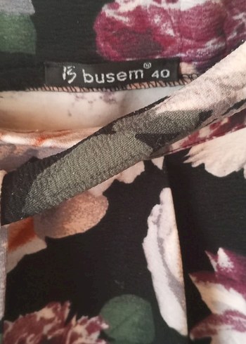 Mor Çiçek Desenli Uzun Salaş Etek - Görsel 2