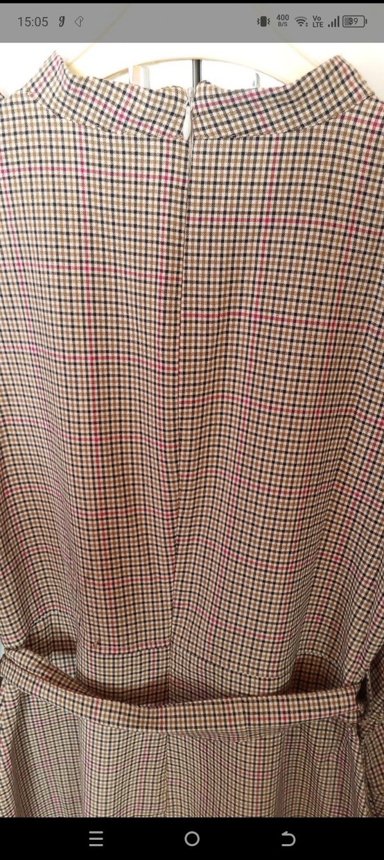 Vintage Kuşaklı kalem tarz tunik elbise - Görsel 4