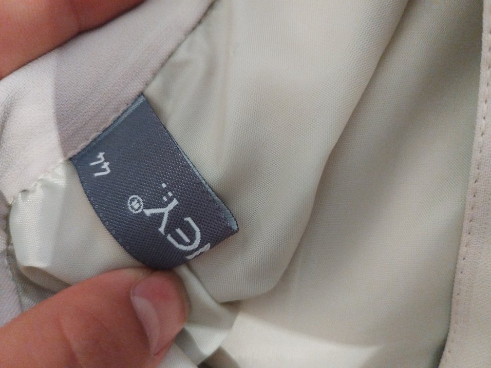 Bej Kadın Uzun Pilili Keten Etek - Görsel 4