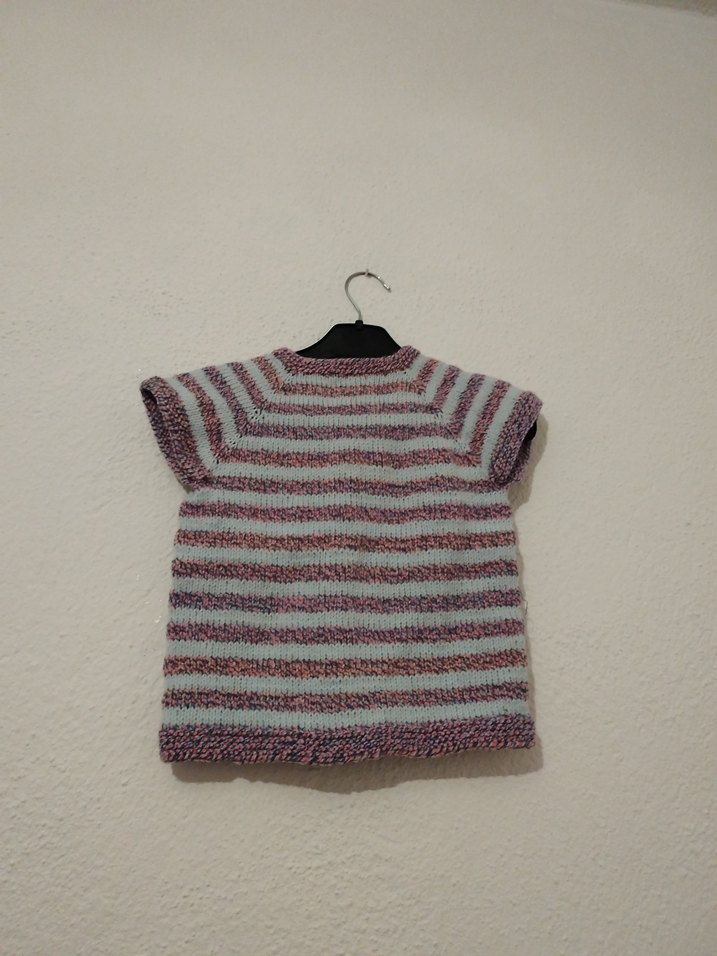 Kız Çocuk Bohem El Örgüsü Kolsuz Hırka - Görsel 2