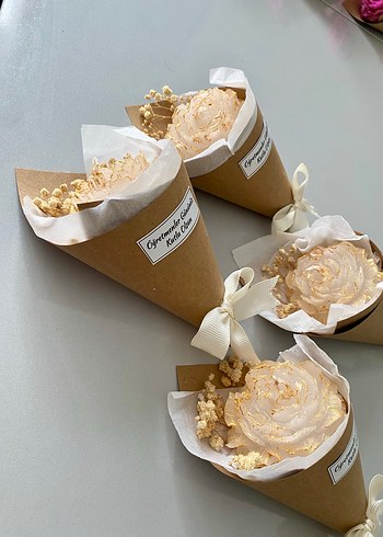 Çiçek Görünümlü Mum Buketi - Görsel 3