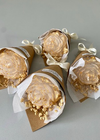 Çiçek Görünümlü Mum Buketi - Görsel 2