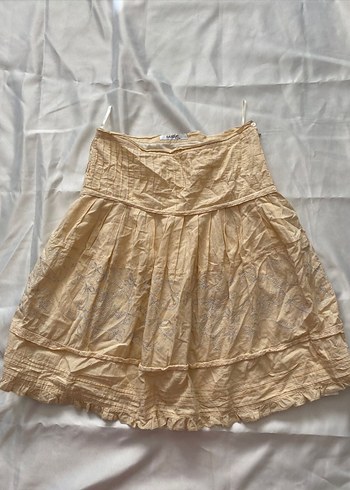 işleme detaylı midi etek - Görsel 2