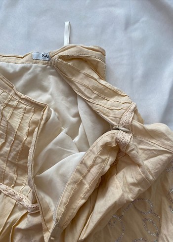 işleme detaylı midi etek - Görsel 6