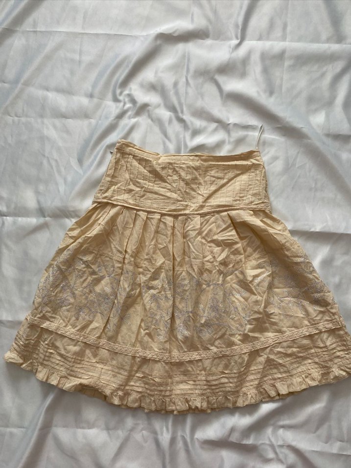 işleme detaylı midi etek - Görsel 4