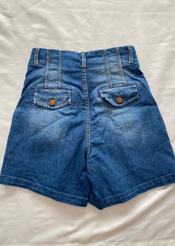 mango yüksek bel mini şort - Görsel 3