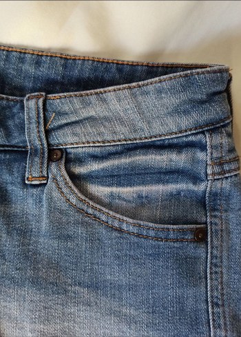 mango kot şort - Görsel 5