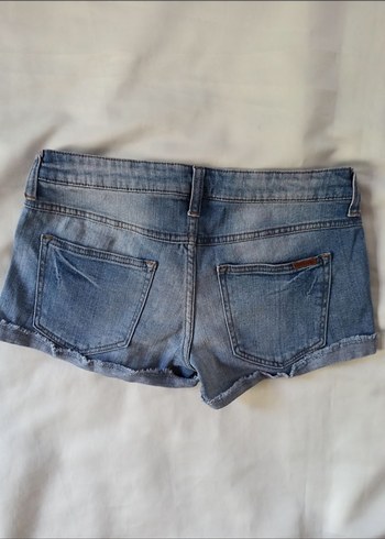 mango kot şort - Görsel 6