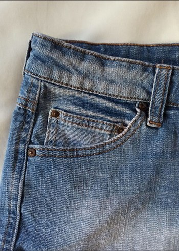 mango kot şort - Görsel 4