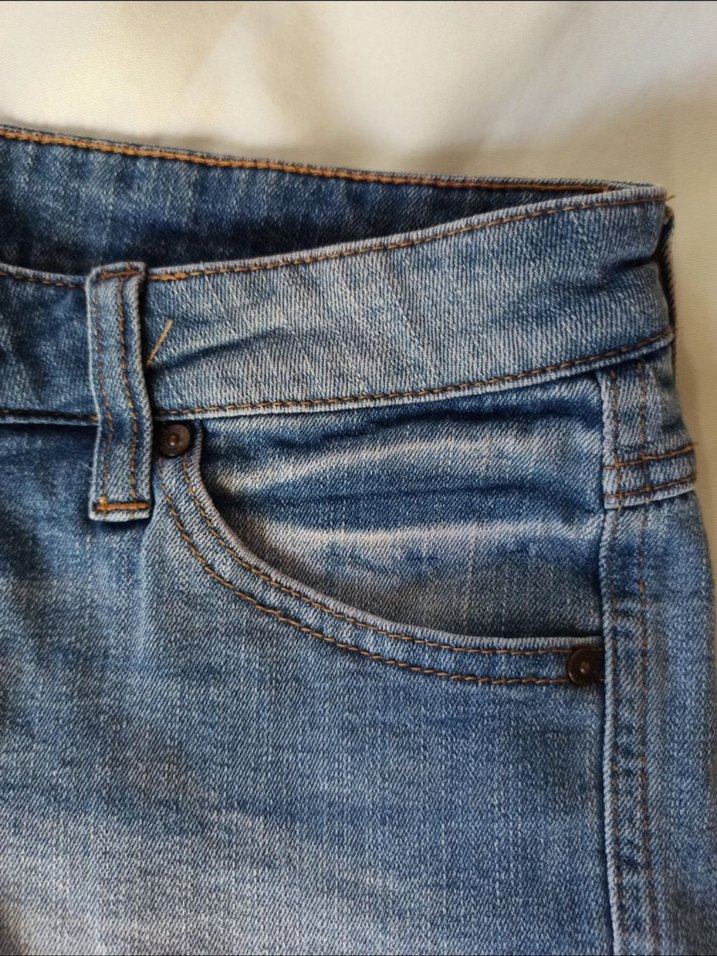 mango kot şort - Görsel 5