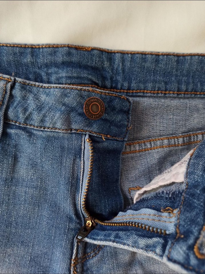 mango kot şort - Görsel 2