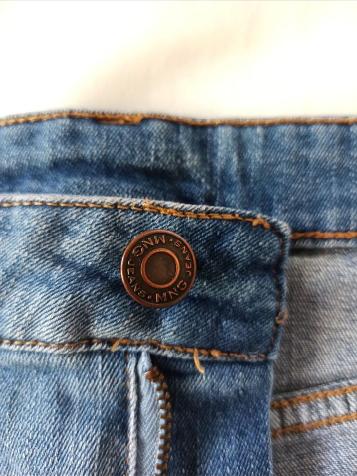 mango kot şort - Görsel 3