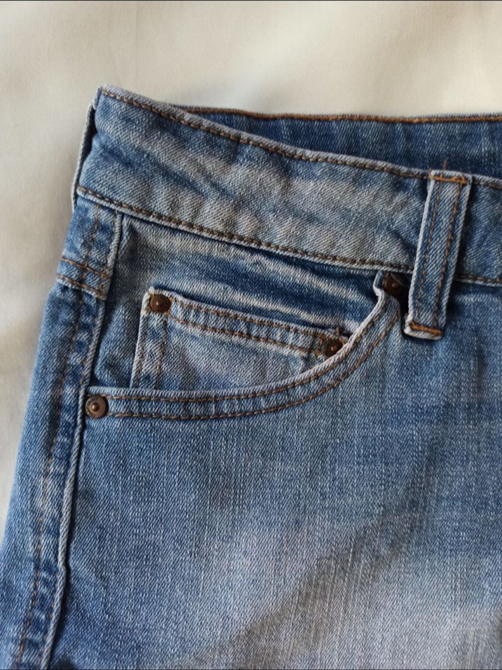 mango kot şort - Görsel 4