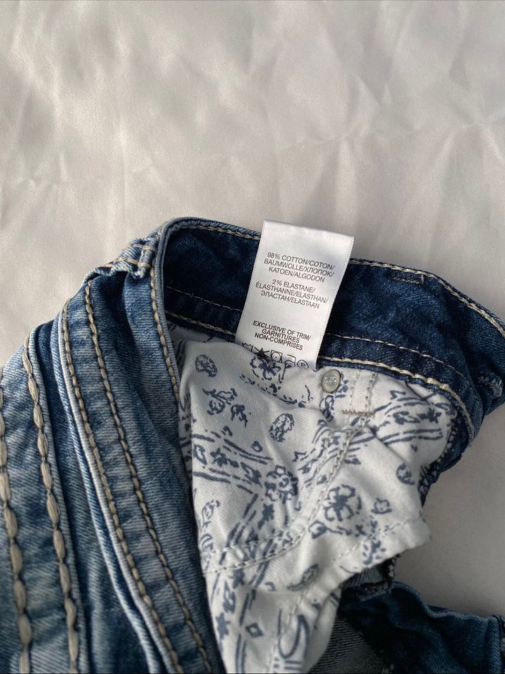 silver jean kot şort - Görsel 4