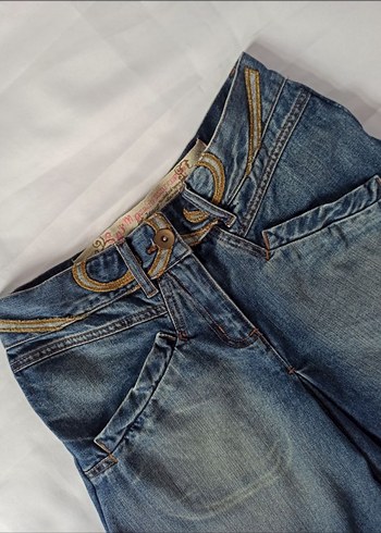 işleme detaylı vintage y2k etek - Görsel 3