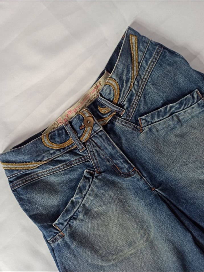 işleme detaylı vintage y2k etek - Görsel 3