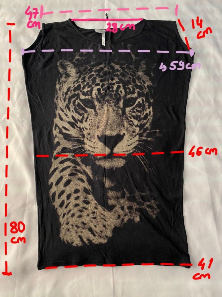 Leopar uzun bluz - Görsel 5