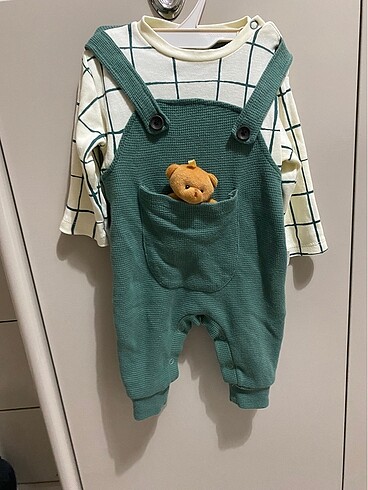 Ayıcıklı erkek bebek tulum - Görsel 2