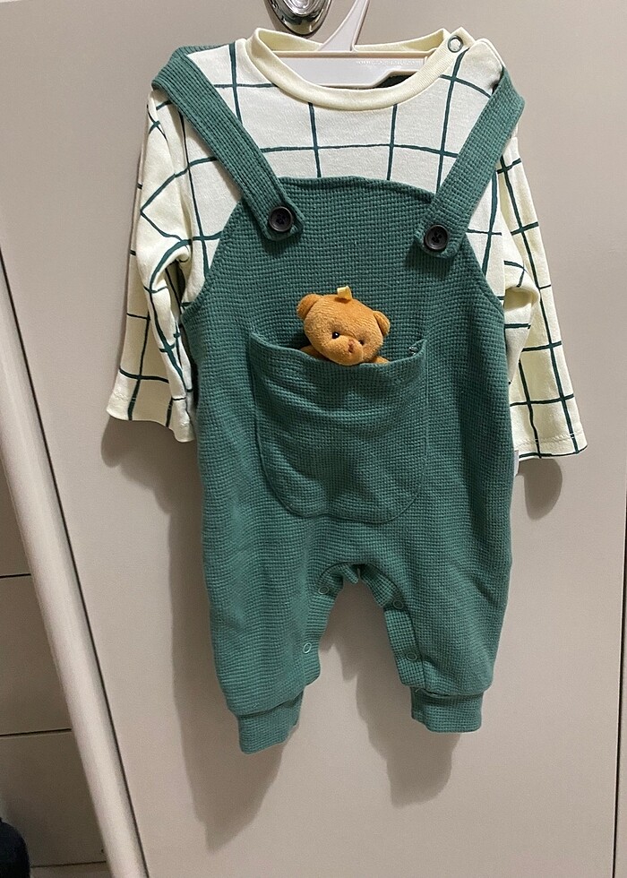 Ayıcıklı erkek bebek tulum - Görsel 2