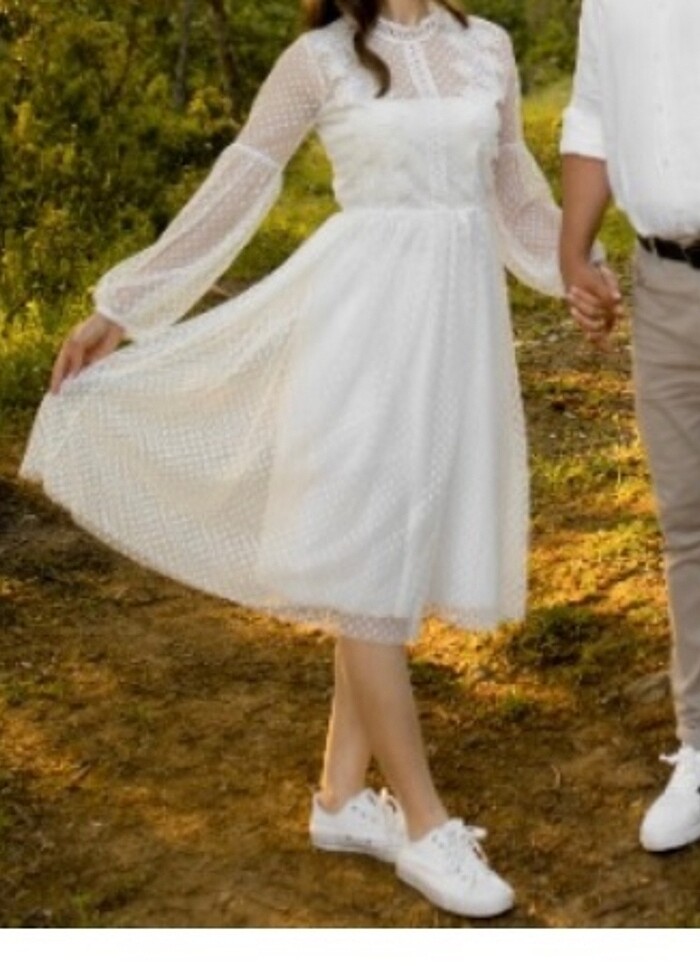 Nikah / dış çekim elbisesi - Görsel 4