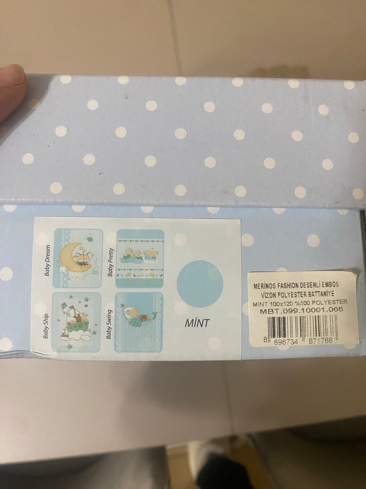 Merinos bebek battaniyesi - Görsel 4