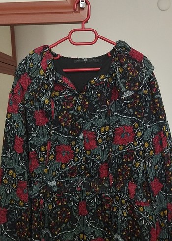 Bohem Çok Renkli Desenli Uzun Elbise - Görsel 2