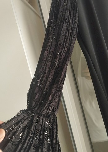 diğer Beden siyah Renk Uzun Siyah Gotik Kadın Elbise