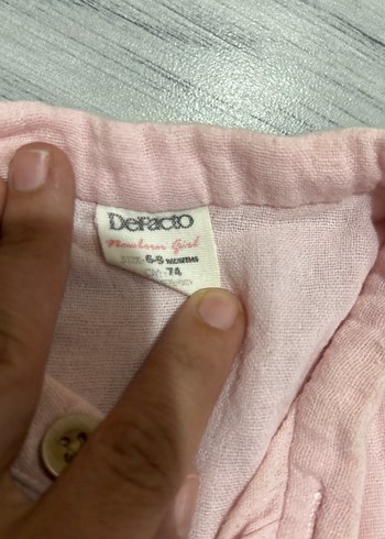 Defacto Pembe Kolsuz Keten Bebek Tulum