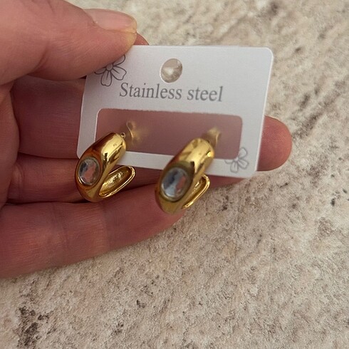 Accessorize Çelik ortası taşlıküpe
