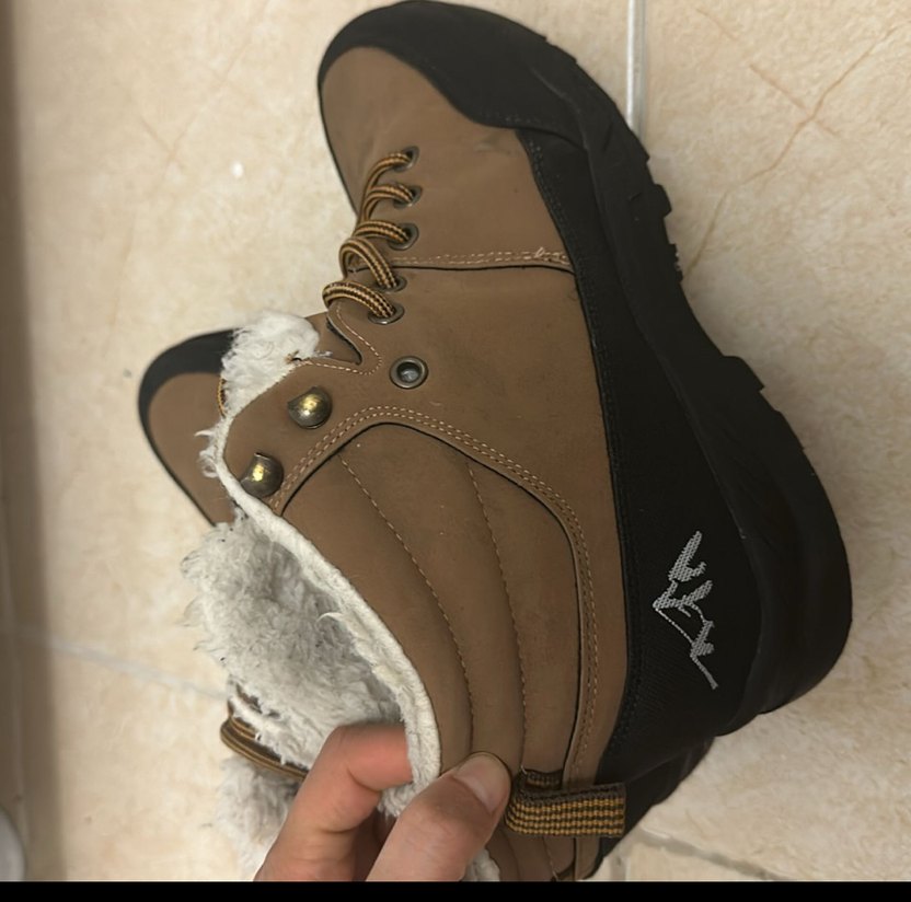 Kürk Detaylı Kahverengi Süet Outdoor Bot - Görsel 2