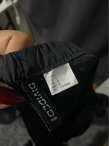 l Beden siyah Renk H&M PARAŞÜT PANTOLON