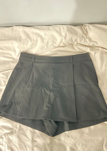 Siyah Pilili Mini Şort Etek - Görsel 2