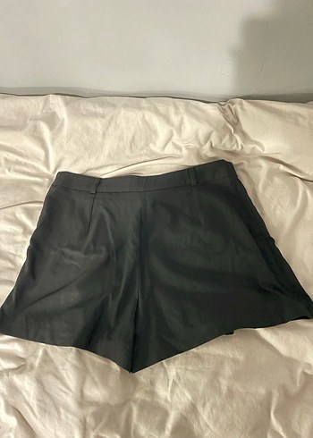 Siyah Pilili Mini Şort Etek - Görsel 3