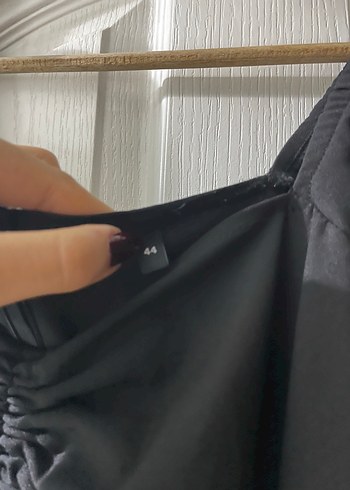 Siyah Mini Elbise - Görsel 2