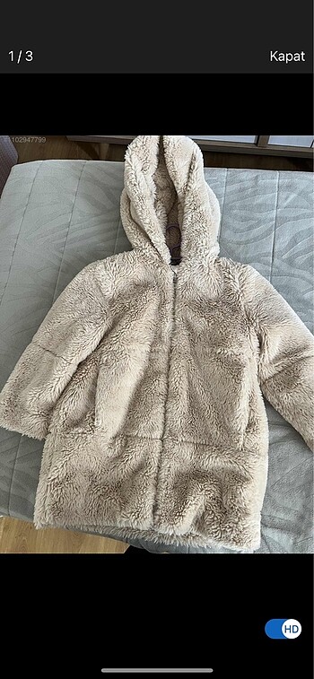 Zara Kız çocuk peluş kaban